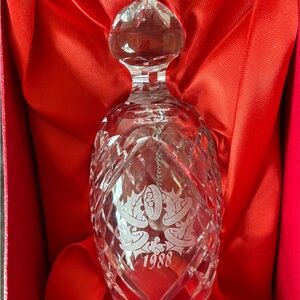 Vintage Waterford crystal 1988 Christmas bell
